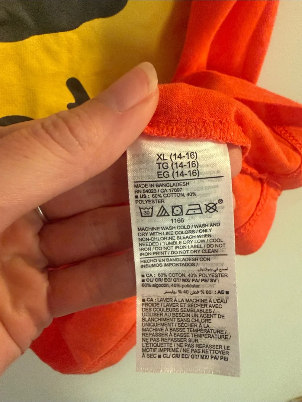 Old Navy Boys Orange Tropical Palm Beach Graphic Sleeveless Tank Sz XL 14-16 NWT - Picture 3 of 7